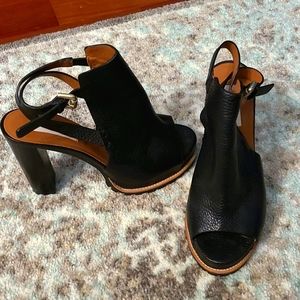 See by Chloe Black Chunky Heeled Sandals